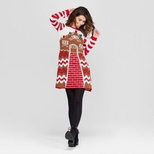 Gingerbread House Ugly Sweater Dress| Born Famous